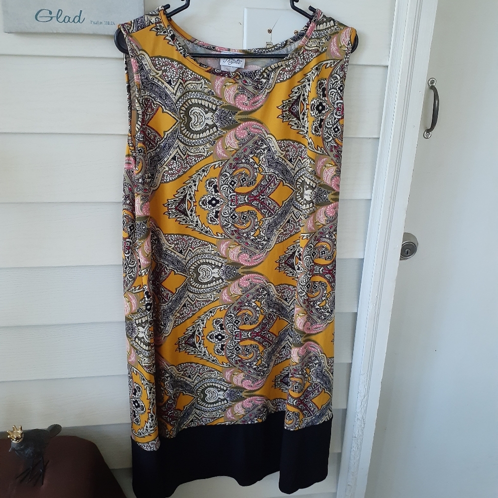 Multi color sleeveless dress